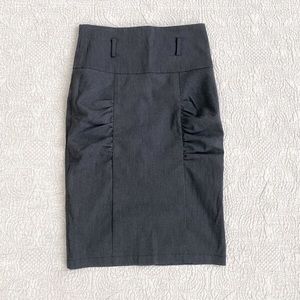 Grey Pencil Skirt